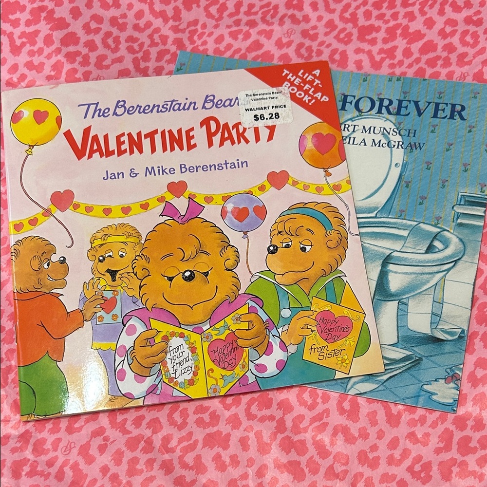 The Berenstain Bears Valentine Party Book - Yellow and Pink 2 BOOK BUNDLE